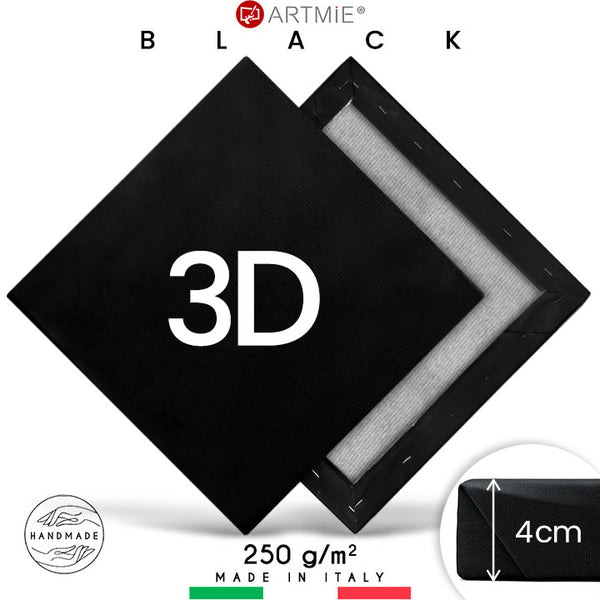 3D hatású PROFI fekete feszített vászon (1)