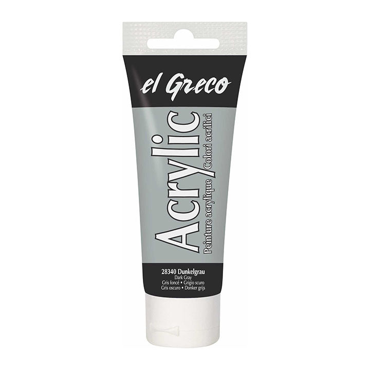 Akrilfesték El Greco 75 ml – Dark Gray