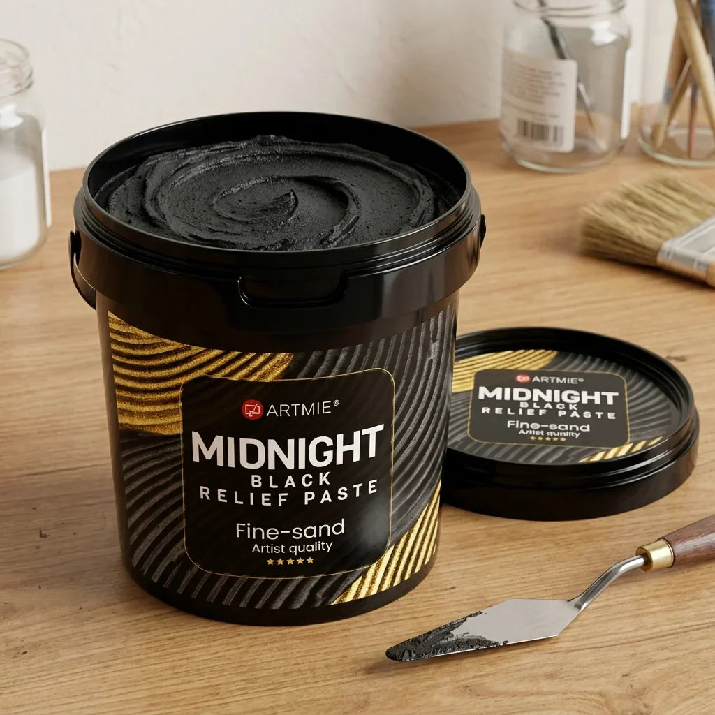 3D fekete dombornyomópaszta ARTMIE Midnight