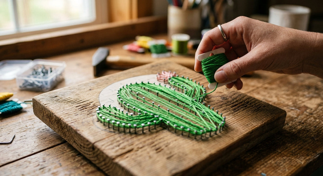 DIY falidekoráció: Szöges alkotás lépésről lépésre
