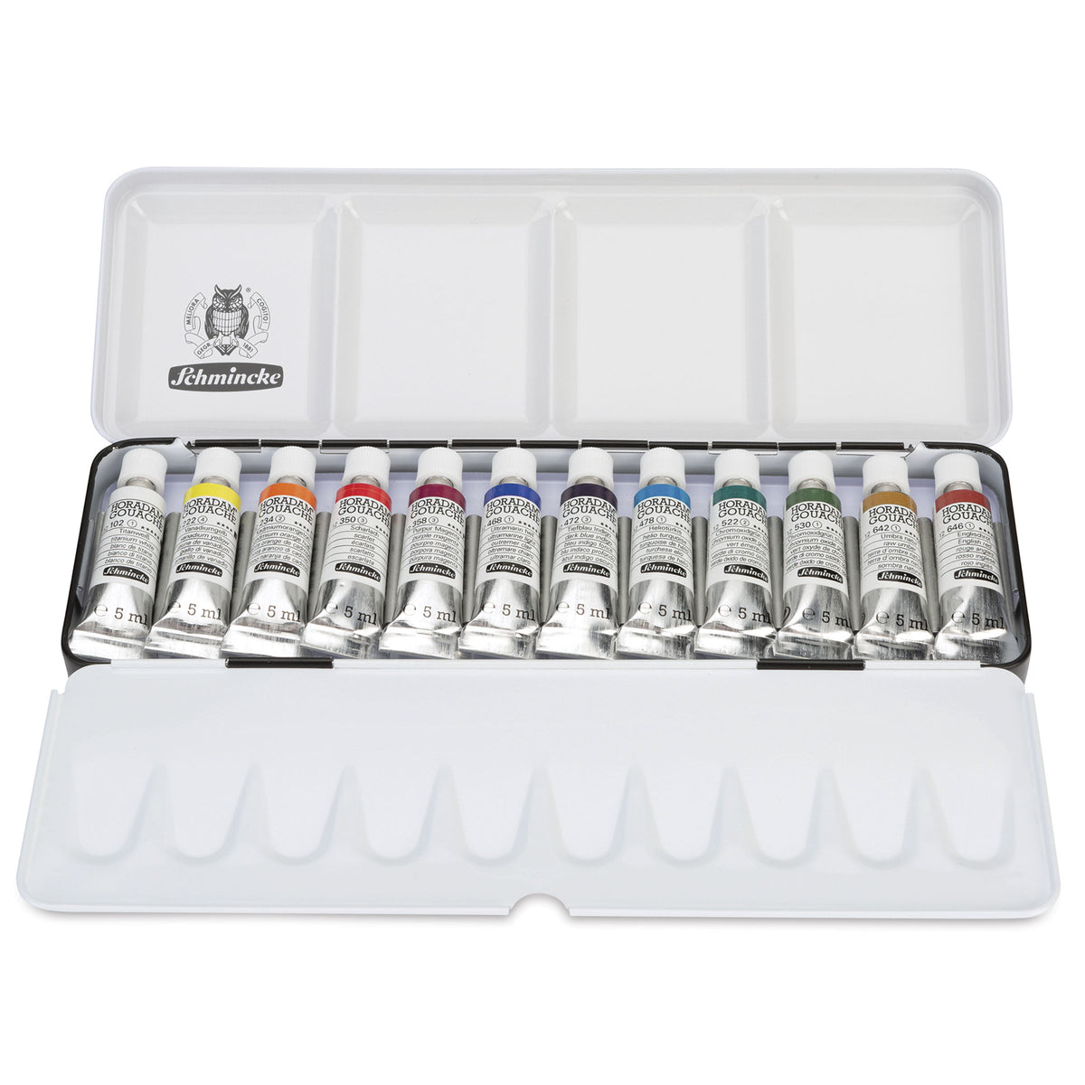 Schmincke HORADAM gouache festék fémkészlet, 12 x 5 ml