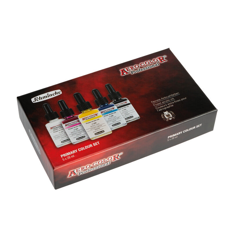 Schmincke AERO COLOR festékkészlet, 5 x 28 ml, alapszínek