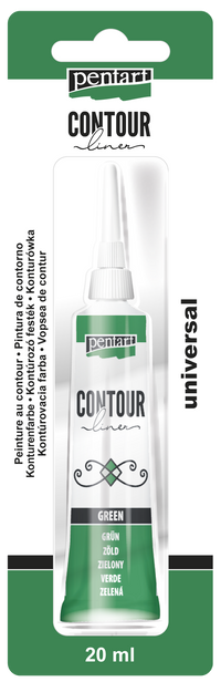 PENTART kontúrozó festék - 20 ml – green