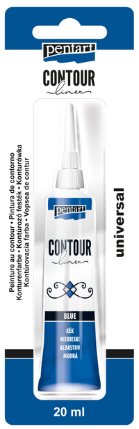 PENTART kontúrozó festék - 20 ml – blue