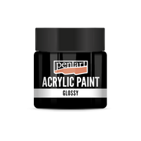 acrylic paint glossy 50 ml – fekete