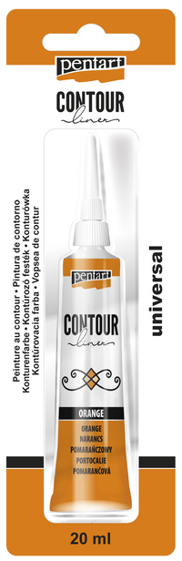 PENTART kontúrozó festék - 20 ml – orange