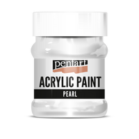 Pentart gyöngyház akrilfesték 230 ml - fehér