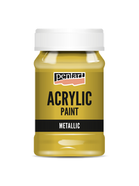 Metál akrilfesték - 100 ml – antique gold