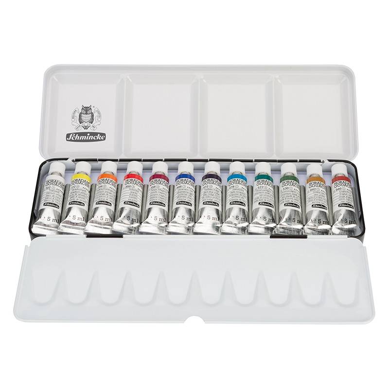 Schmincke HORADAM gouache festék fémkészlet, 12 x 5 ml