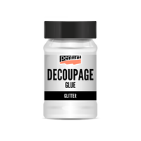 Pentart Decoupage ragasztó és lakk csillámmal - 100 ml