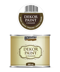 Krétafesték Chalky Pentart - 500 ml – brown
