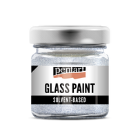 PENTART üvegfesték- 30 ml – sparkling silver