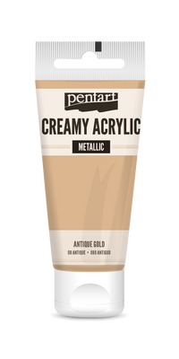 creamy acrylic metallic 60 ml – antik arany
