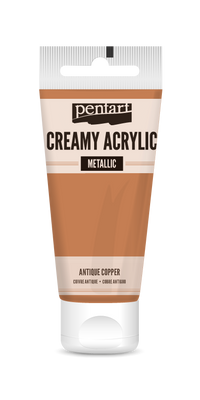 creamy acrylic metallic 60 ml – antik vörösréz