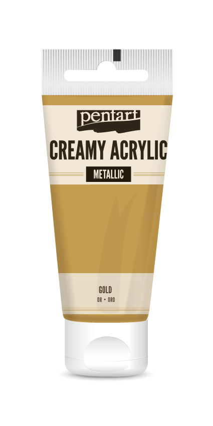 creamy acrylic metallic 60 ml – arany