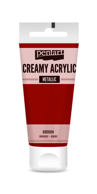 creamy acrylic metallic 60 ml – bordó