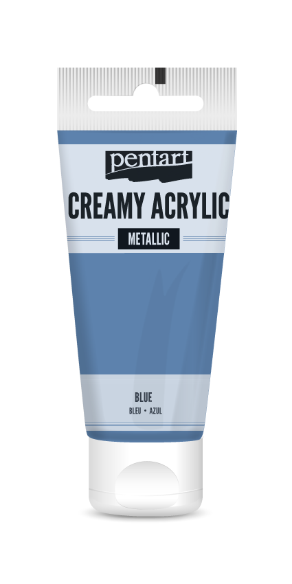 creamy acrylic metallic 60 ml – kék
