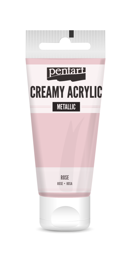 creamy acrylic metallic 60 ml – rózsaszín