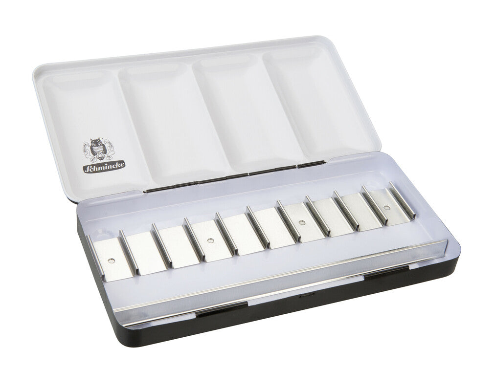 Schmincke üres fémdoboz 10 x 15 ml-es tubusokhoz