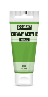 creamy acrylic metallic 60 ml – zöld
