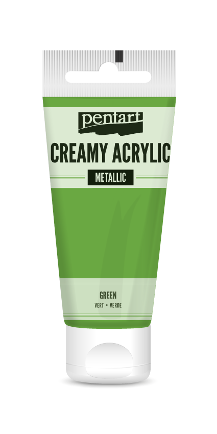 creamy acrylic metallic 60 ml – zöld