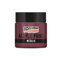 Metál akrilfesték - 50 ml – golden purple