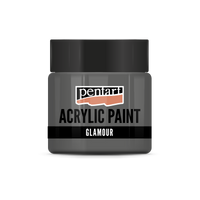 Akrilfesték Glamour metál 50ml – black silver