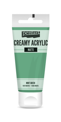 Krémes akrilfesték matt Pentart 60 ml – mint green