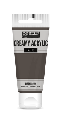 Krémes akrilfesték matt Pentart 60 ml – earth brown