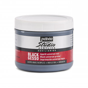Pebeo Studio fekete gesso 500 ml