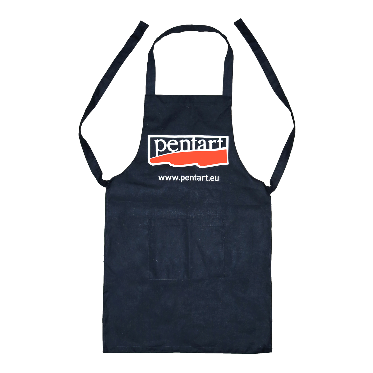 Pamut kötény - 70 x 75 cm – cm, black with Pentart logo