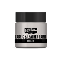delicate fabric & leather paint 50 ml – ezüst