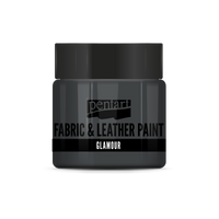 glamour fabric & leather paint 50 ml – antik ezüst