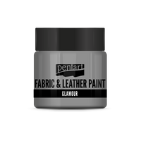glamour fabric & leather paint 50 ml – ezüst