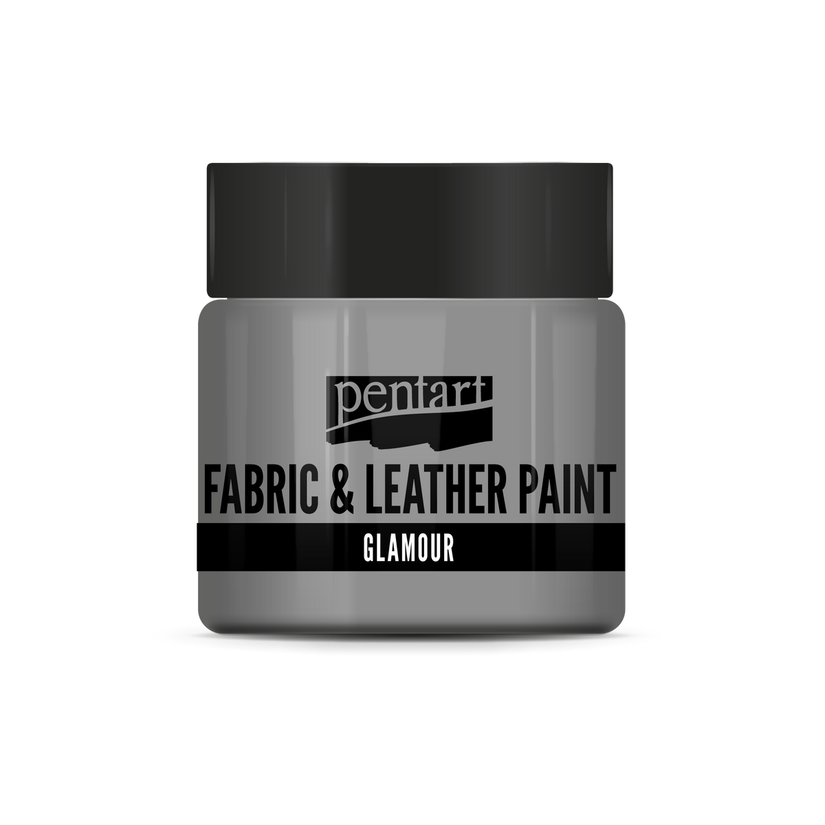 glamour fabric & leather paint 50 ml – ezüst