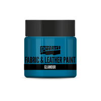 glamour fabric & leather paint 50 ml – ezüstkék