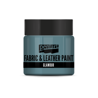 glamour fabric & leather paint 50 ml – ezüsttürkiz