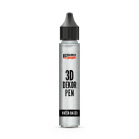 Pentart 3D Decor pen csillámos dekorációs toll 30 ml ezüst