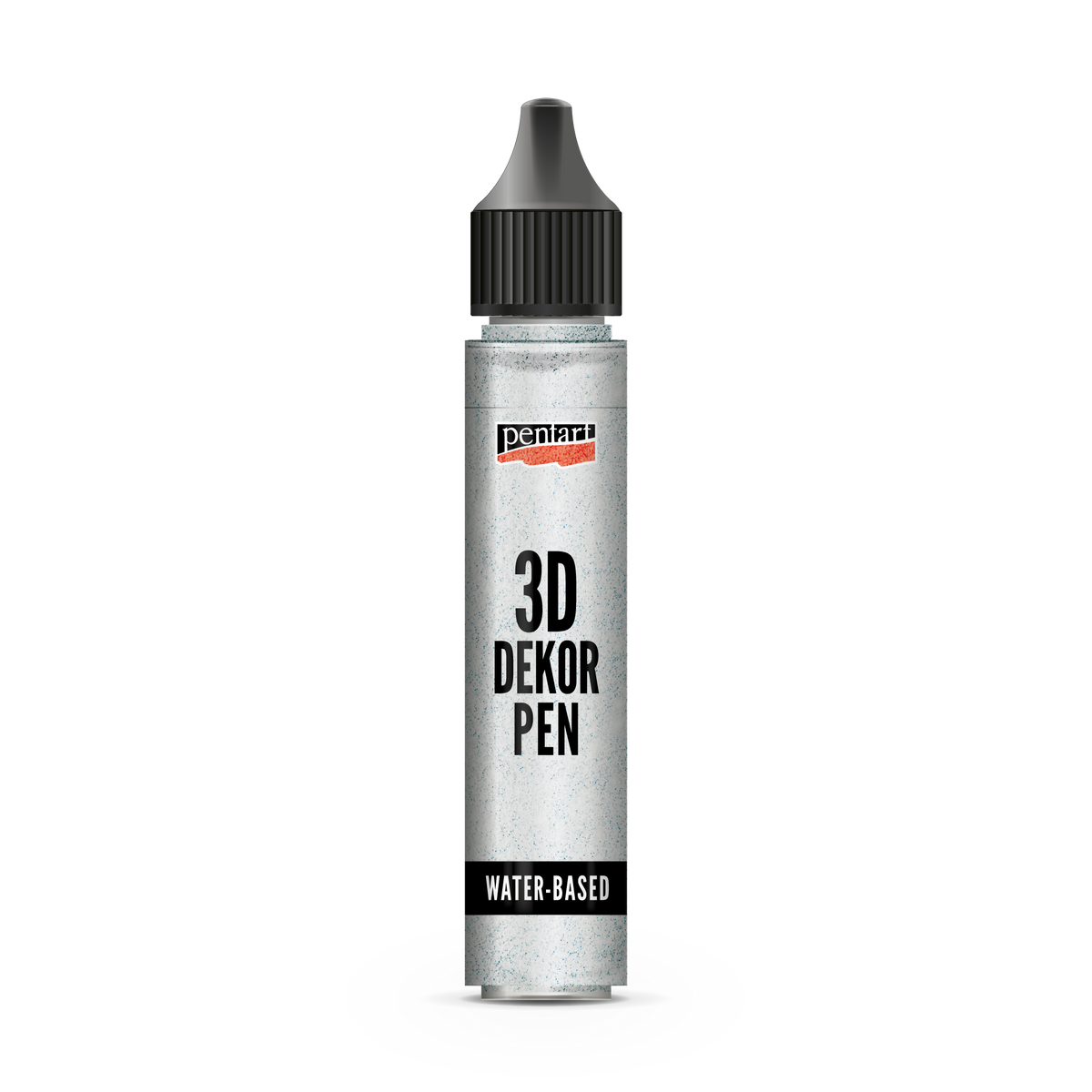 Pentart 3D Decor pen csillámos dekorációs toll 30 ml ezüst