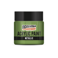 Metál akrilfesték - 50 ml – green