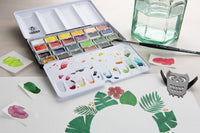 Schmincke AKADEMIE Aquarell üres fém akvarelldoboz, 24 x egész szilke