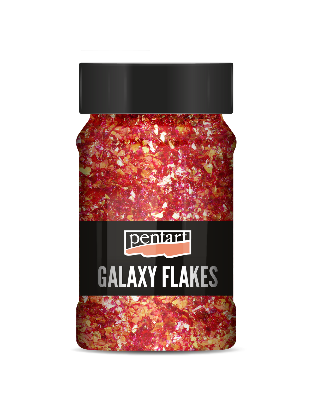 Pentart Galaxy Flakes dekorpehely Ida red-gold min. 15 g