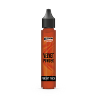 Pentart Velvet powder bársonypor - narancssárga 4 g