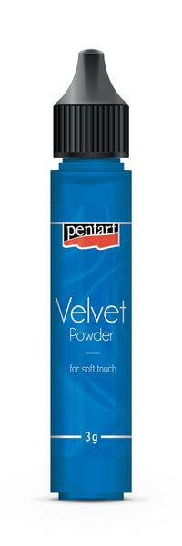 Pentart Velvet powder bársonypor kék 3 g