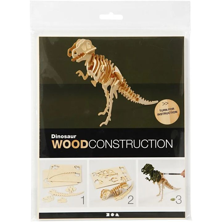 3D fából készült dinoszaurusz modell (2)