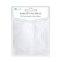 3D Kétoldalú öntapadó négyszögök 2 mm / 800 db