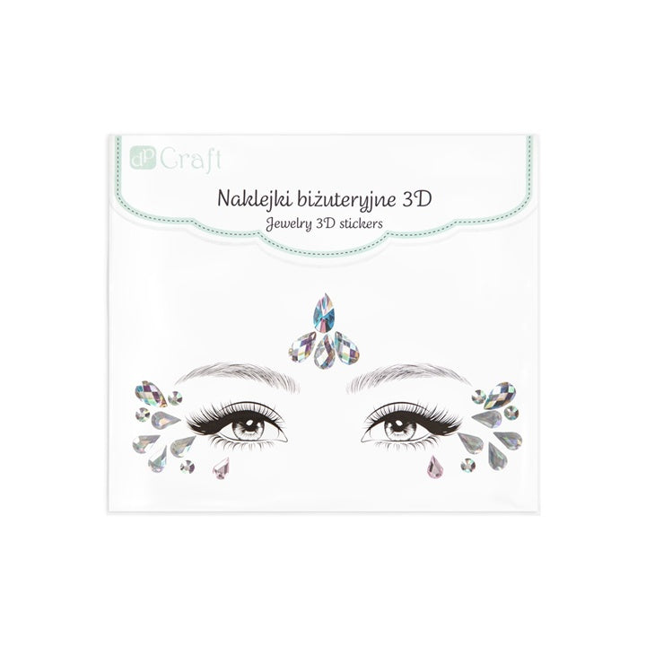 3D matricák drágakövekkel Face