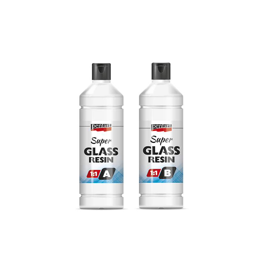 Üveggyanta Super Glass Pentart 1:1 szett - 2 x 40 ml – 125 ml