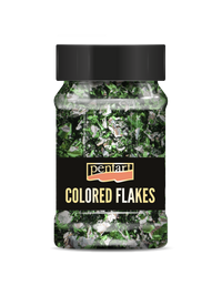 Fém fóliapehely Pentart 100 ml – green - silver