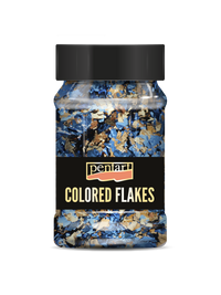 Fém fóliapehely Pentart 100 ml – blue - gold